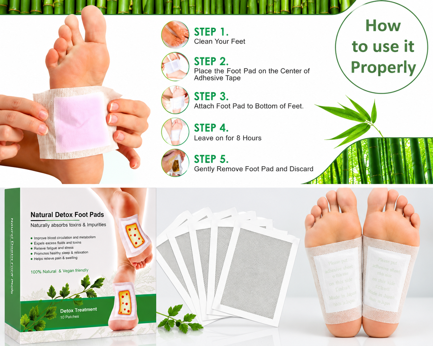 Kiyome Kinoki Detox Foot Patches