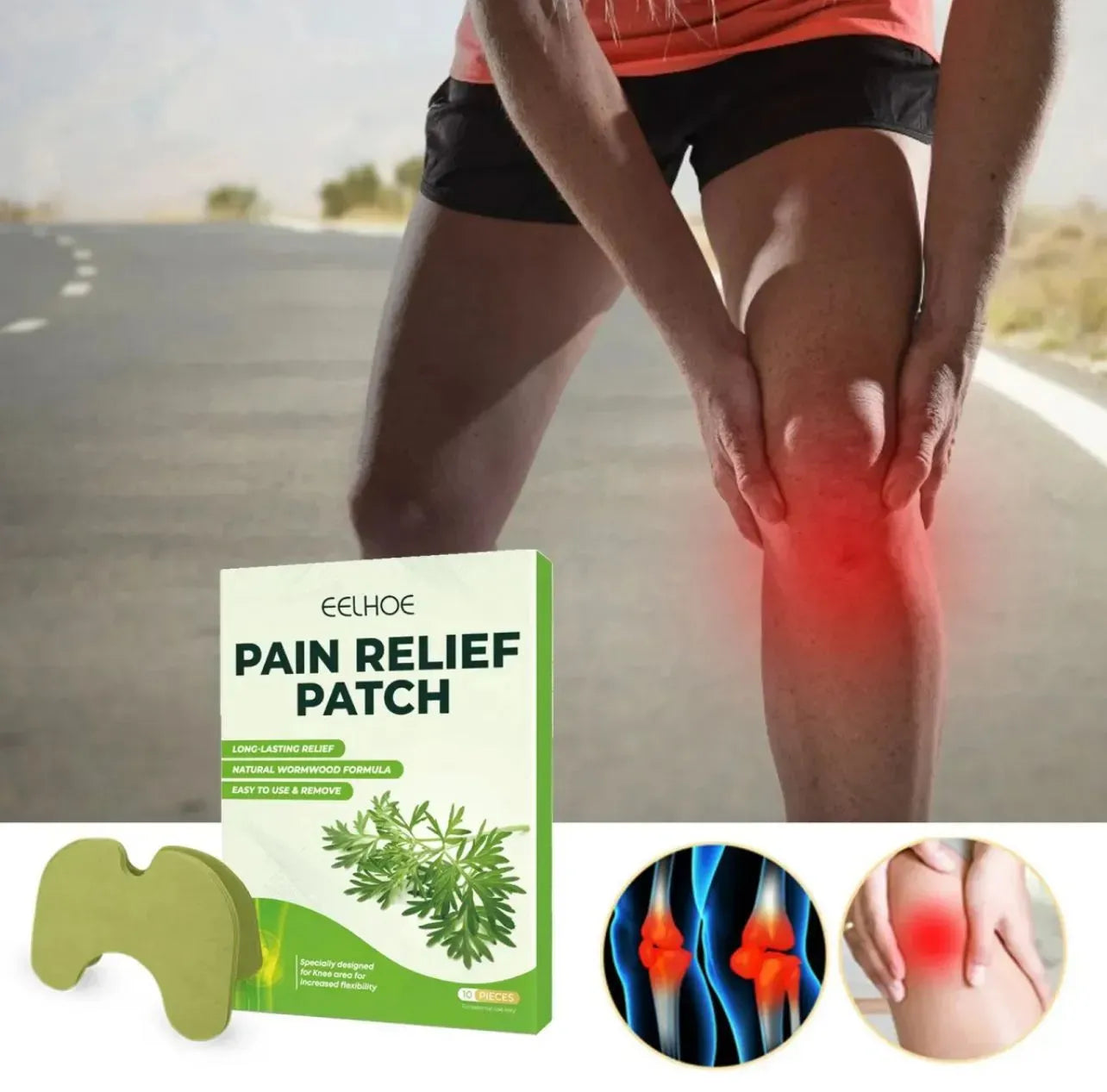 10 pcs Knee Pain Patches