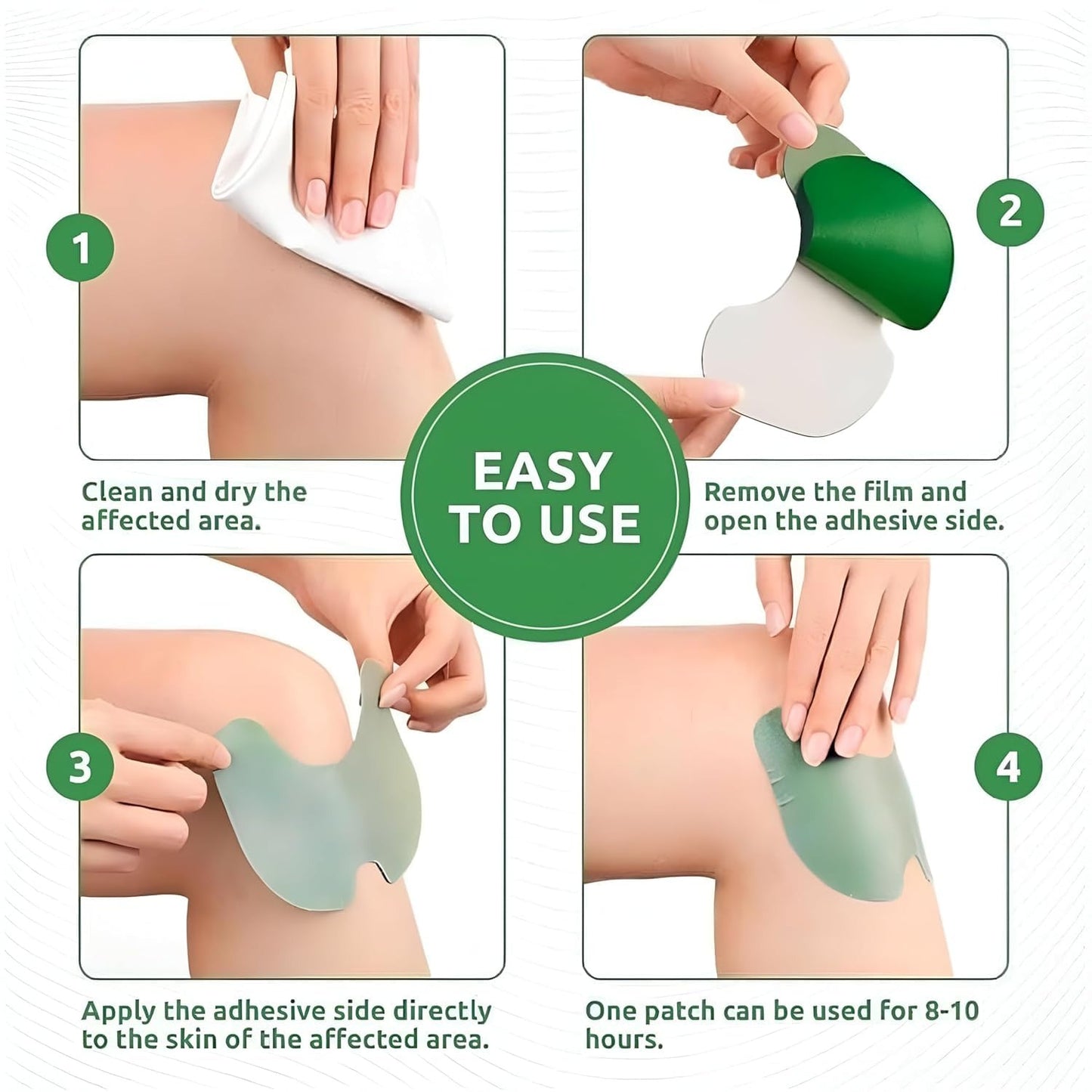 10 pcs Knee Pain Patches