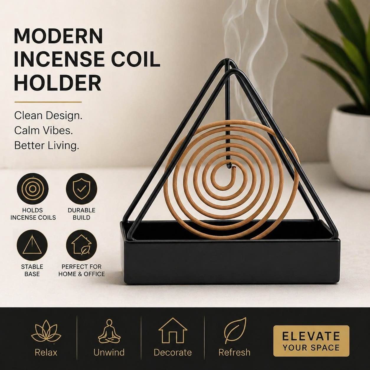Mosquito Coil Holder Stand