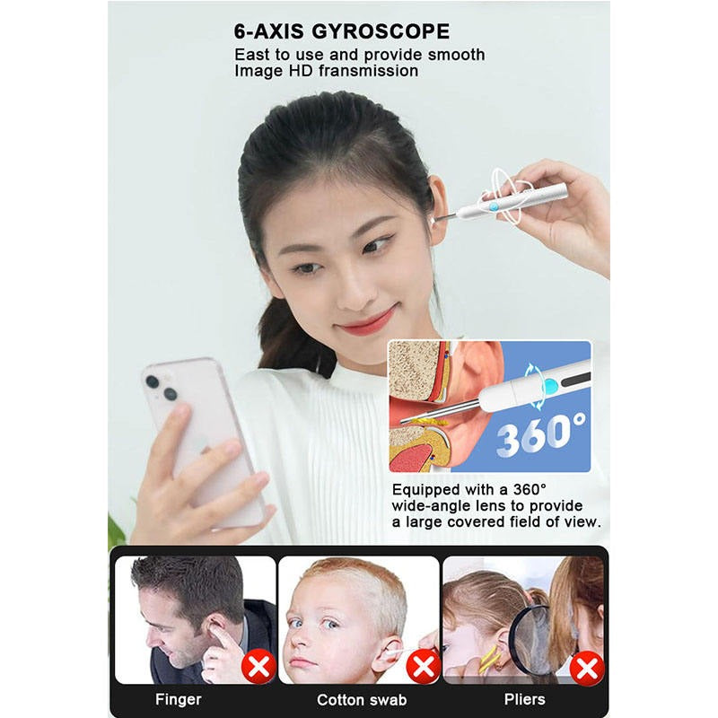 Visual Ear Wax Cleaning Kit with Camera HD