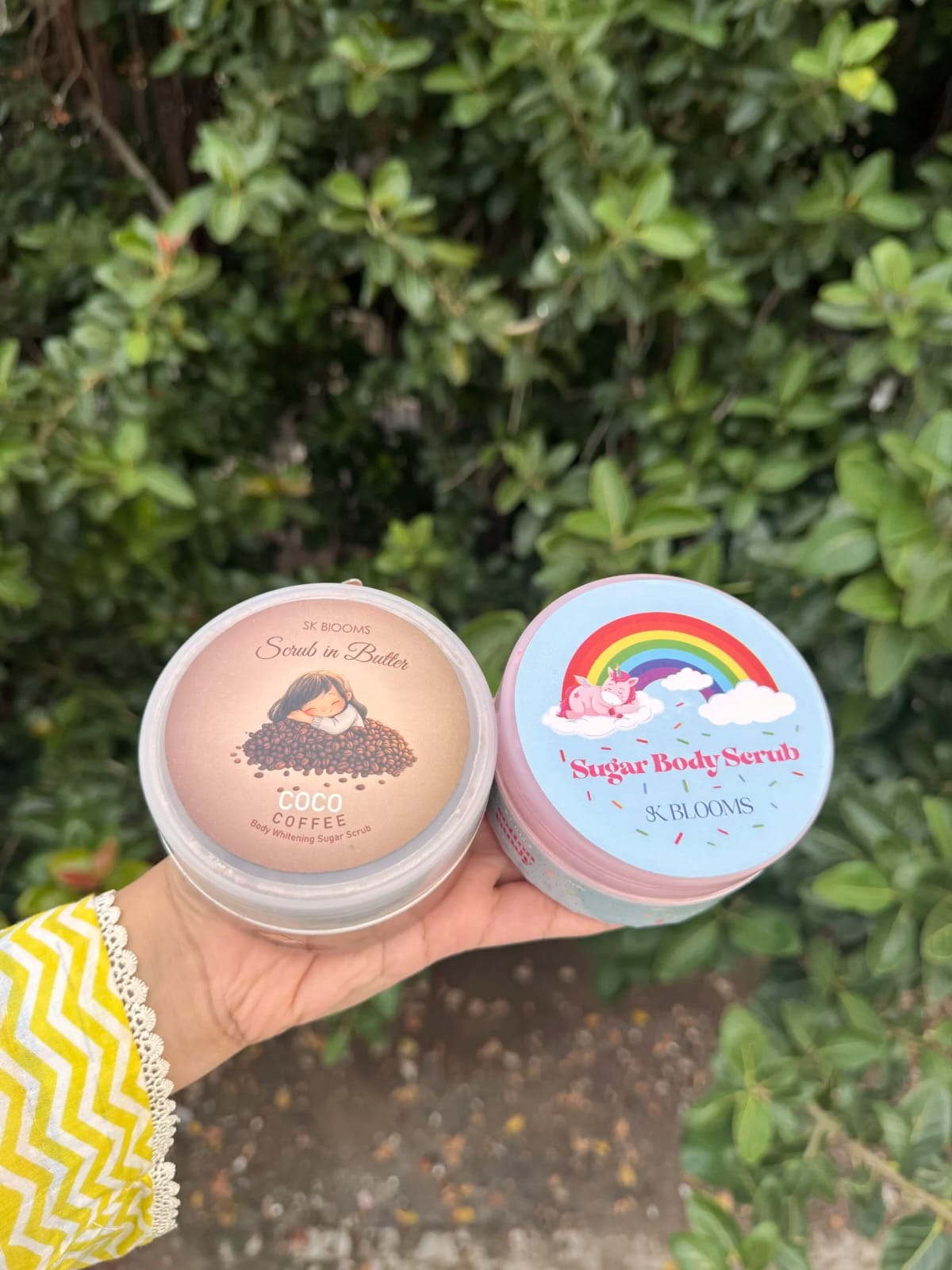 SK Blooms Coco Coffee Scrub in Butter