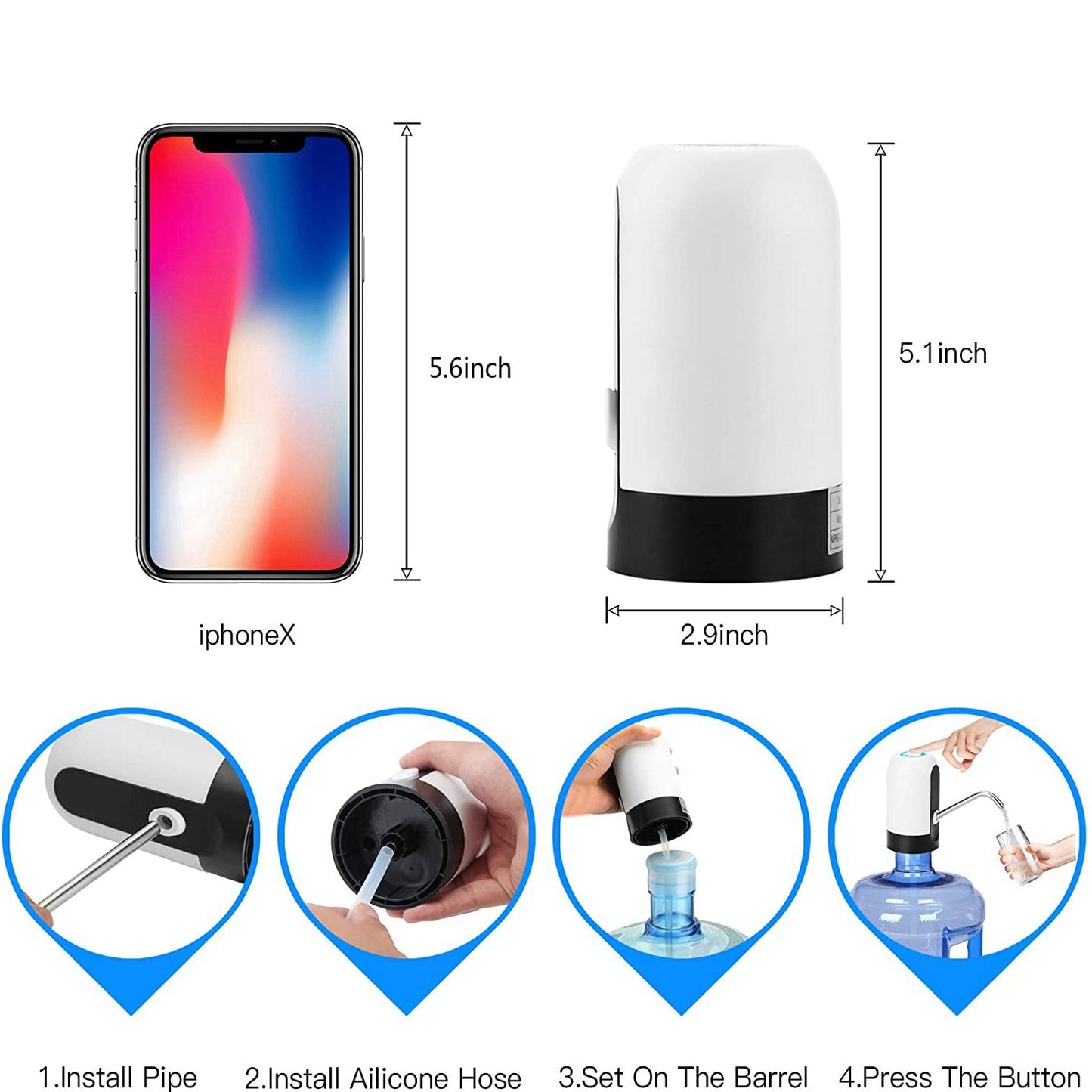 Automatic Electric Water Bottle Pump Dispenser